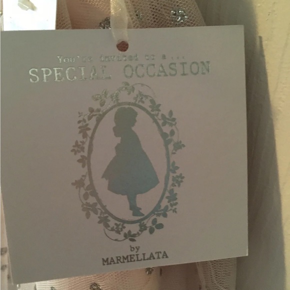 Marmelata Classics Infant Girls 2piece Party Dress, pink tule satin Sz 3/6 NWT - Picture 6 of 8